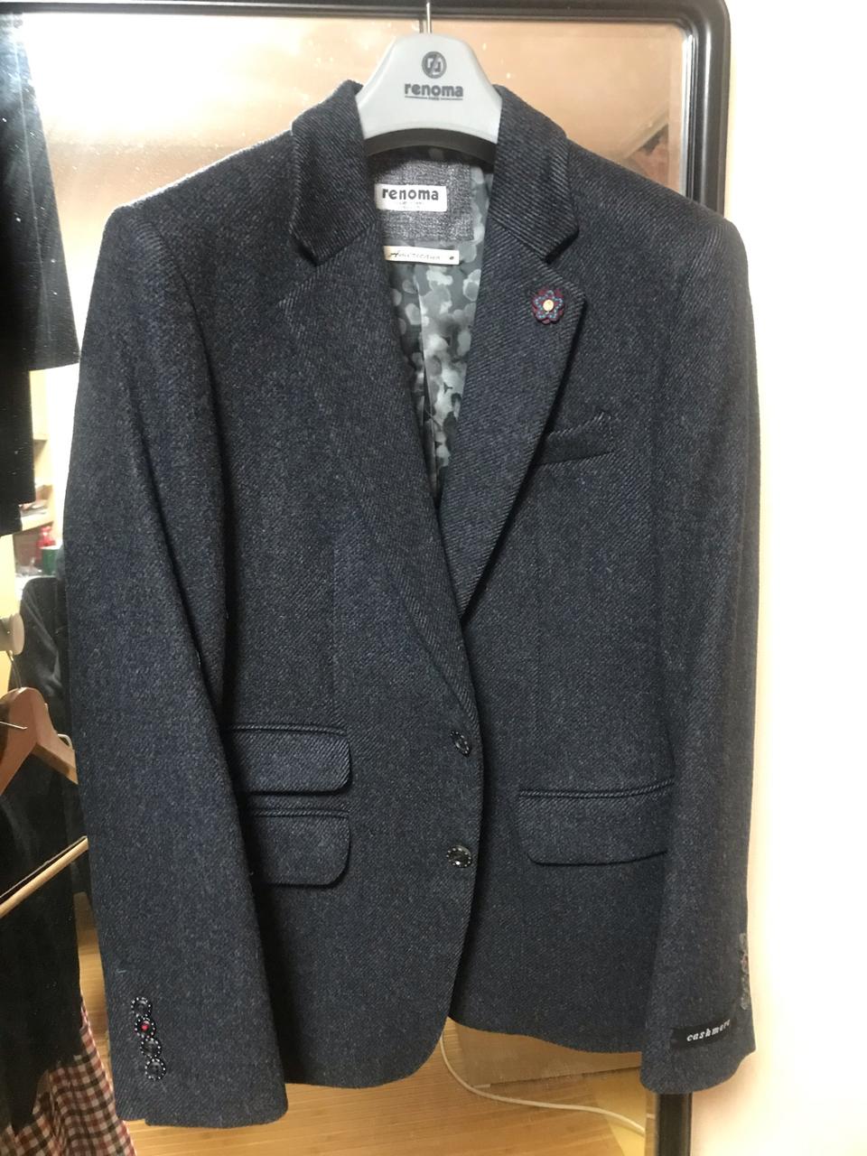 레노마 겨울 캐시미어 자켓(그레이)