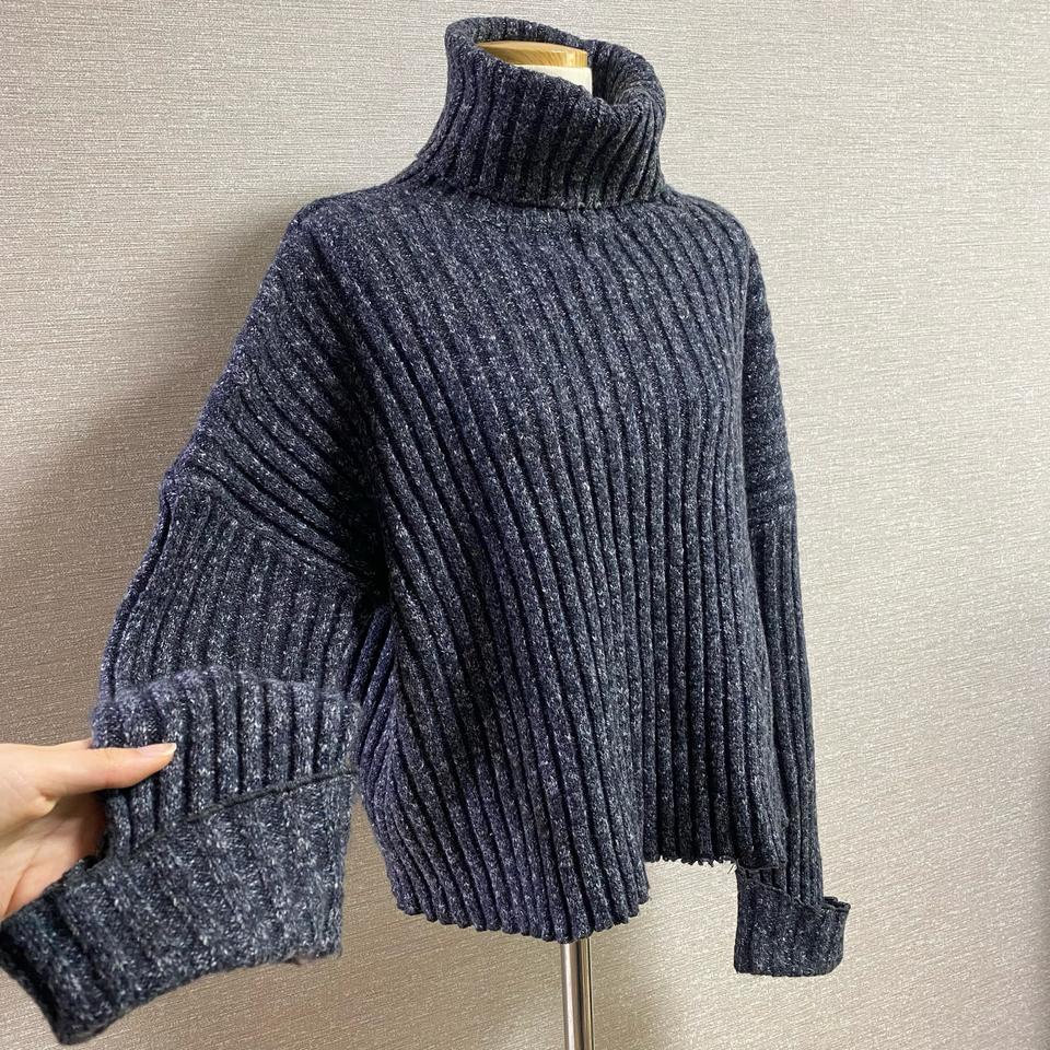 여성프리 보카시 목폴라 니트+ 중고 기본블랙폴라 덤