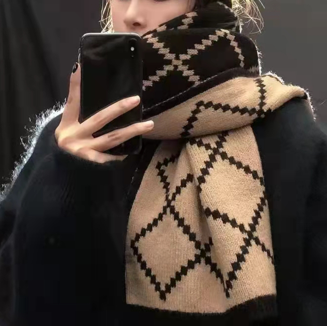 {새상품} 홍콩 직구 양면 착용 울 머플러