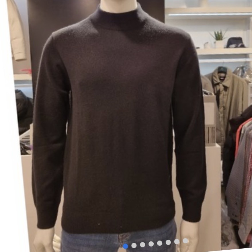 슈페리어 남성 캐시미어 반터틀넥 니트 105