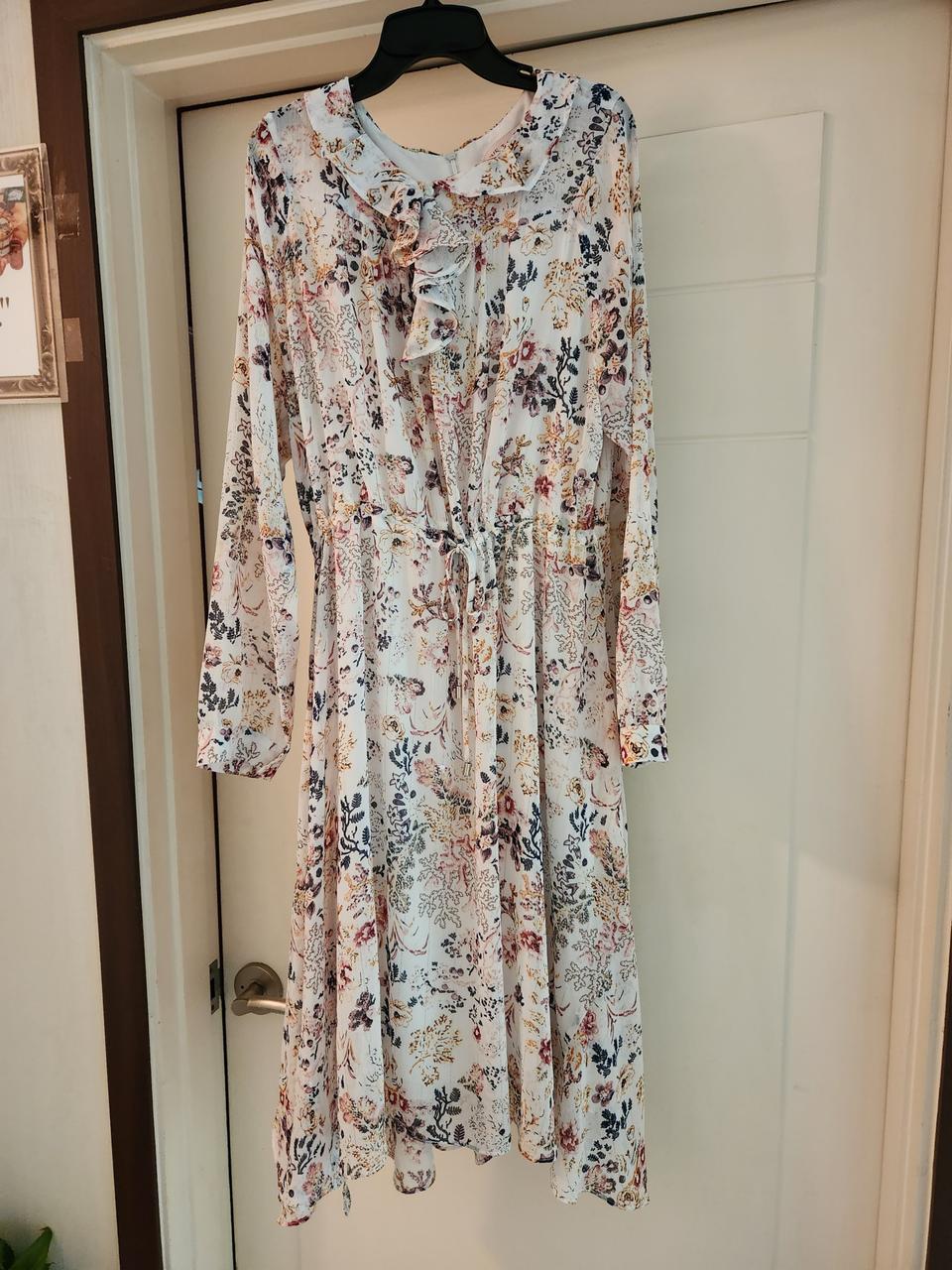 더틸버리 프릴 쉬폰원피스66