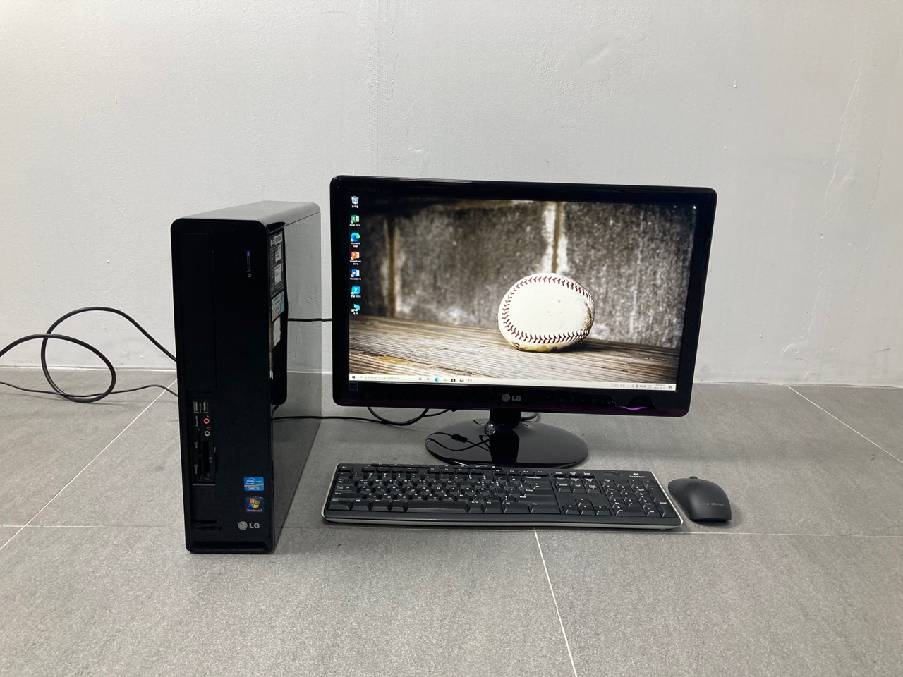 품번ifk 중고컴퓨터 i3 LG 정품 슬림 PC본체 ssd업그레이드 게임