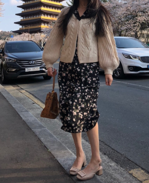 베이지 슬링백 구두250