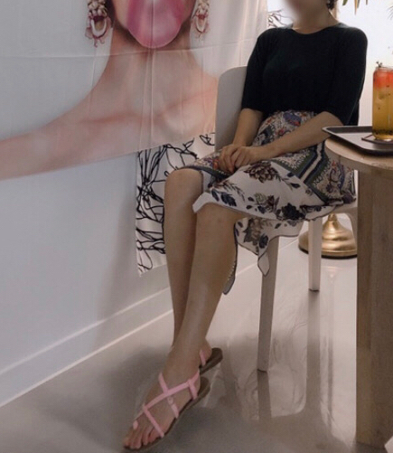 페이즐리  언발 스커트