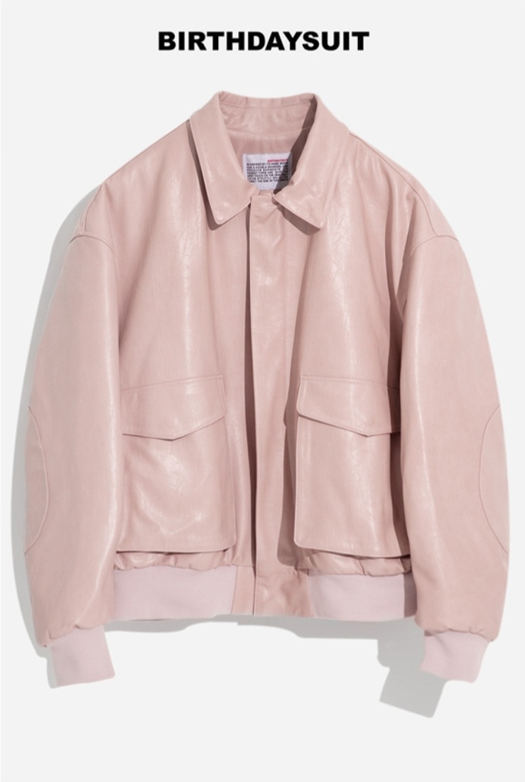 (정품)벌스데이수트 A2 플라이트 자켓/(핑크),L사이즈/텍있는새상품