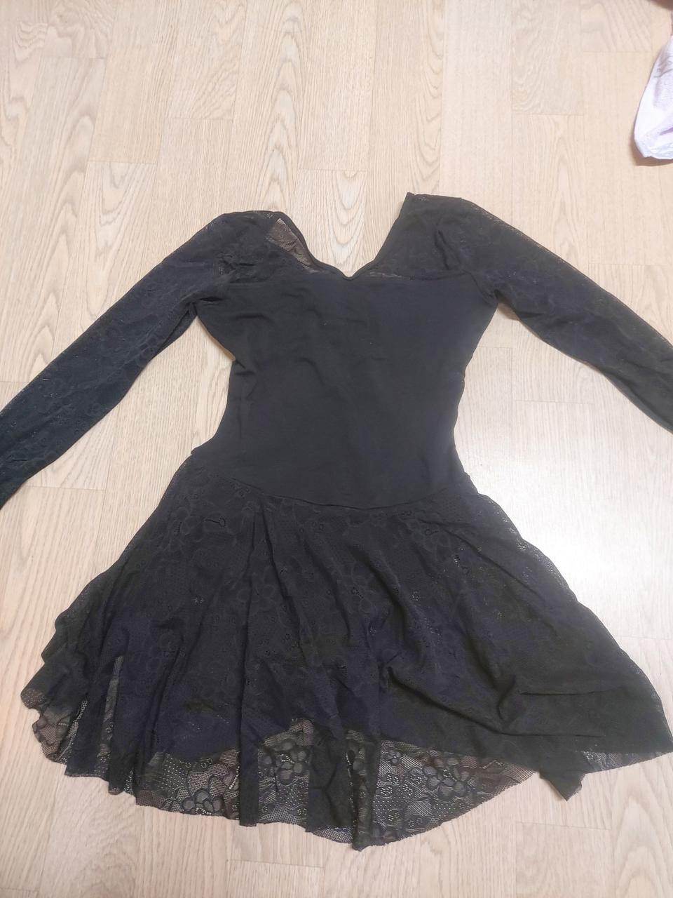 브이넥 시스루 레오타드