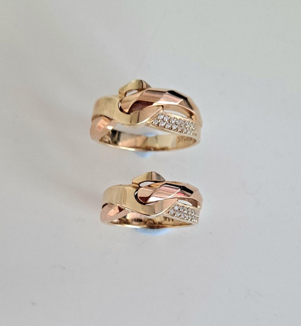 14k 옐로우금 ~핑크금 커플링