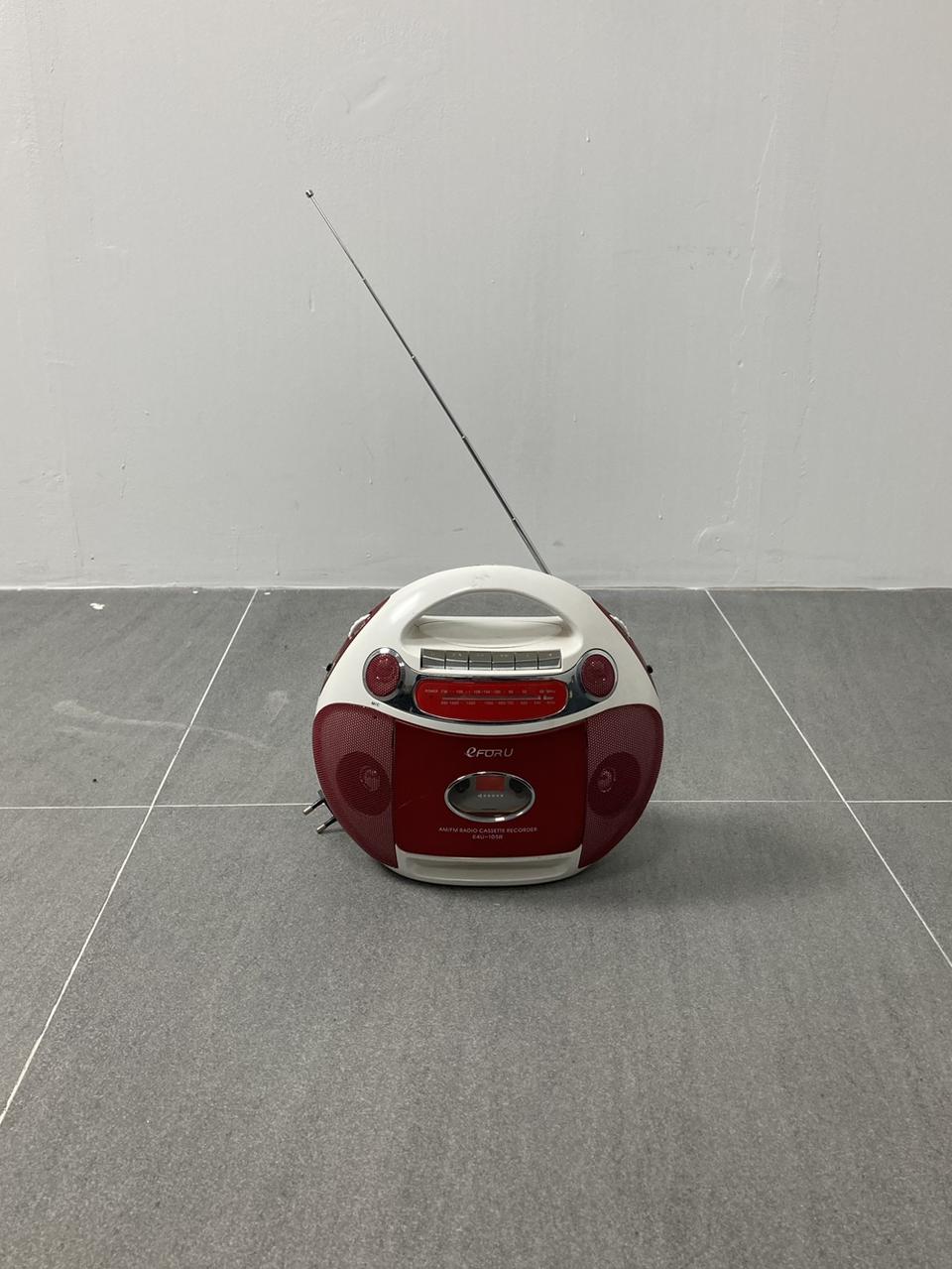 품번rmz 와인색 라디오 플레이어