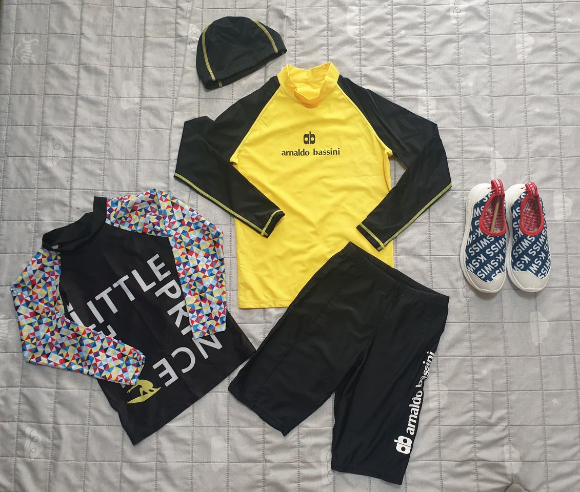 남아 래쉬가드 120 + 아쿠아슈즈 [거의 새것]