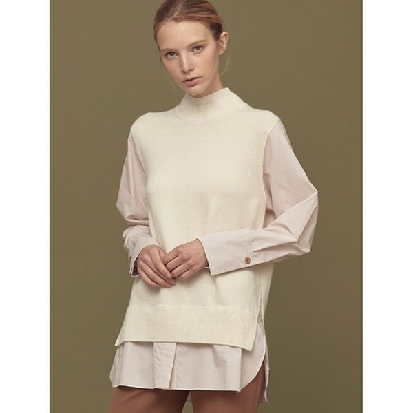 빈폴 캐시미어 블렌디드 레이어드 니트