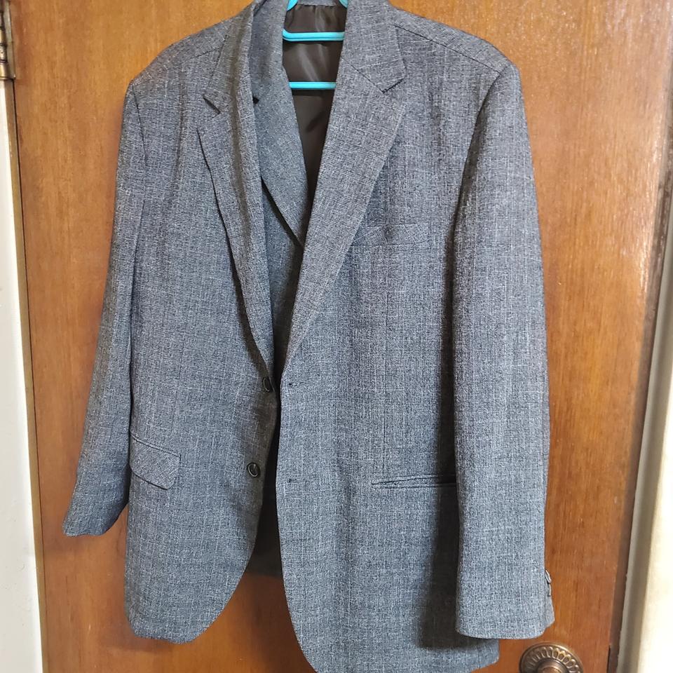 남자 수트셋업 차콜