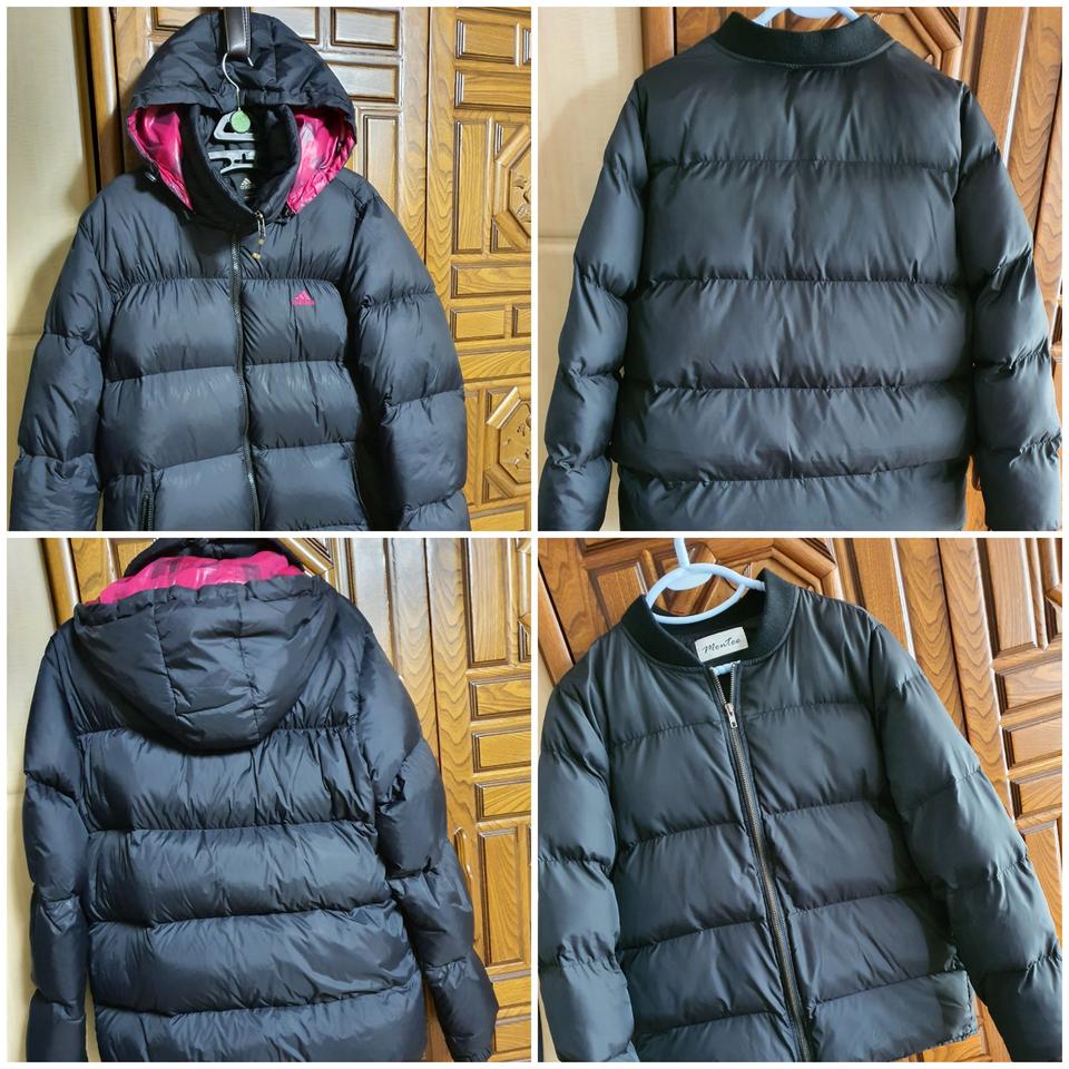 아디다스오리털패딩포함패딩2개저렴하게6만원둘다가볍고따뜻하고예쁨
