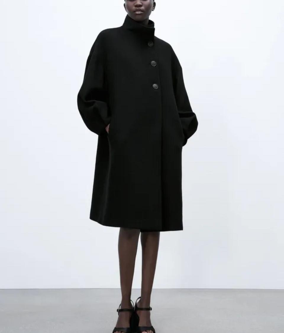 자라 블랙롱코트 새상품