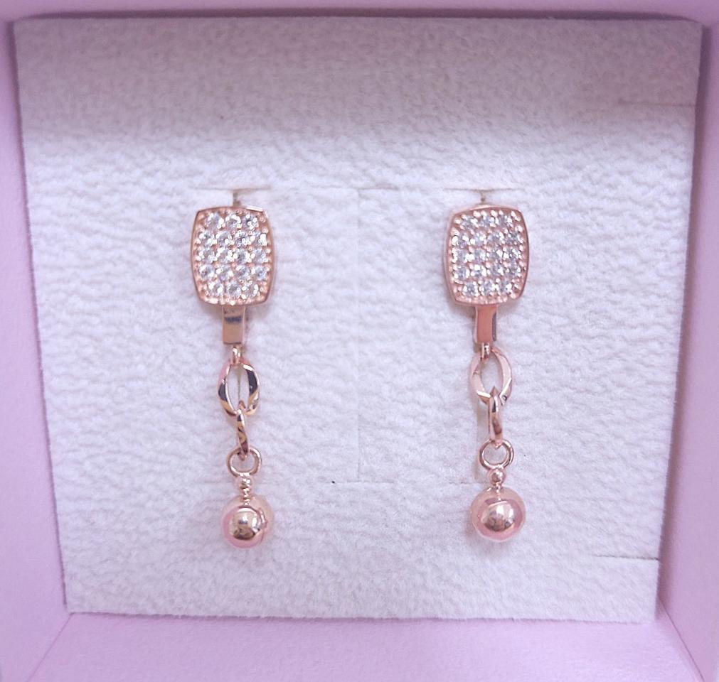 18k 볼 딸랑이 원터치 귀걸이 금 데일리 이어링 화려한 느낌 고급스러운