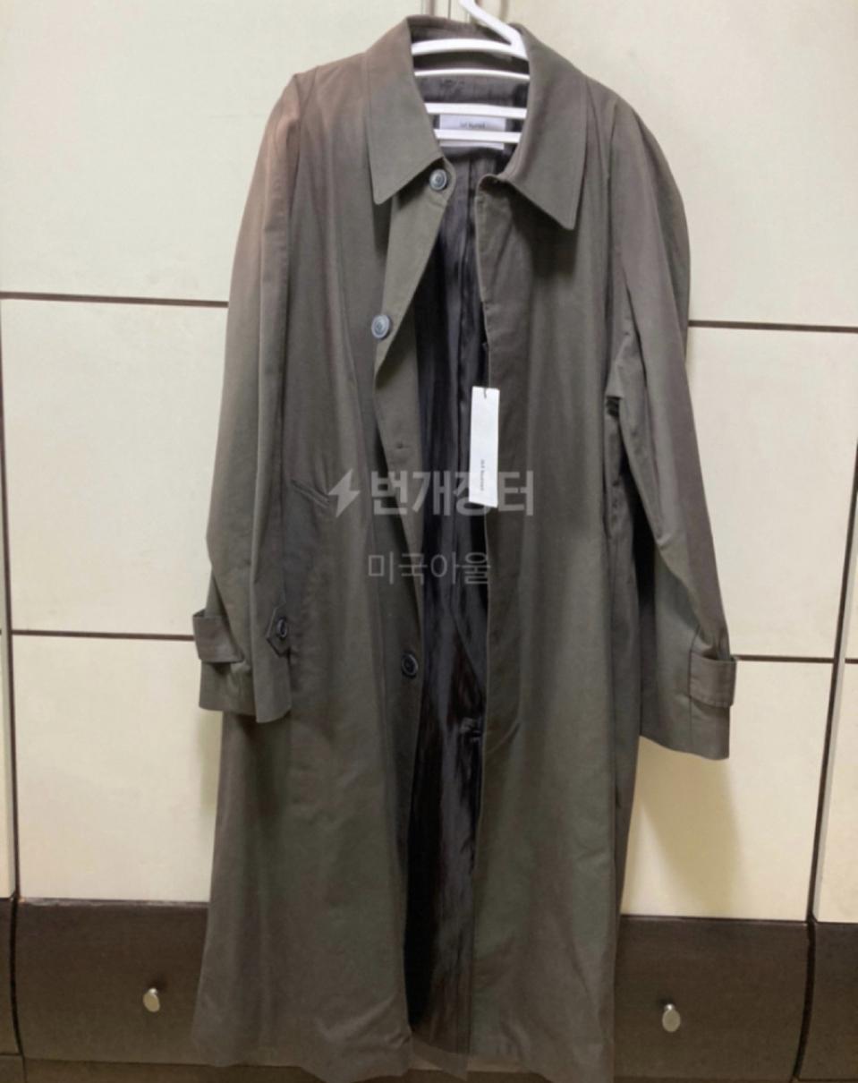 이스트 쿤스트 남성 트렌치 코트 차콜  m