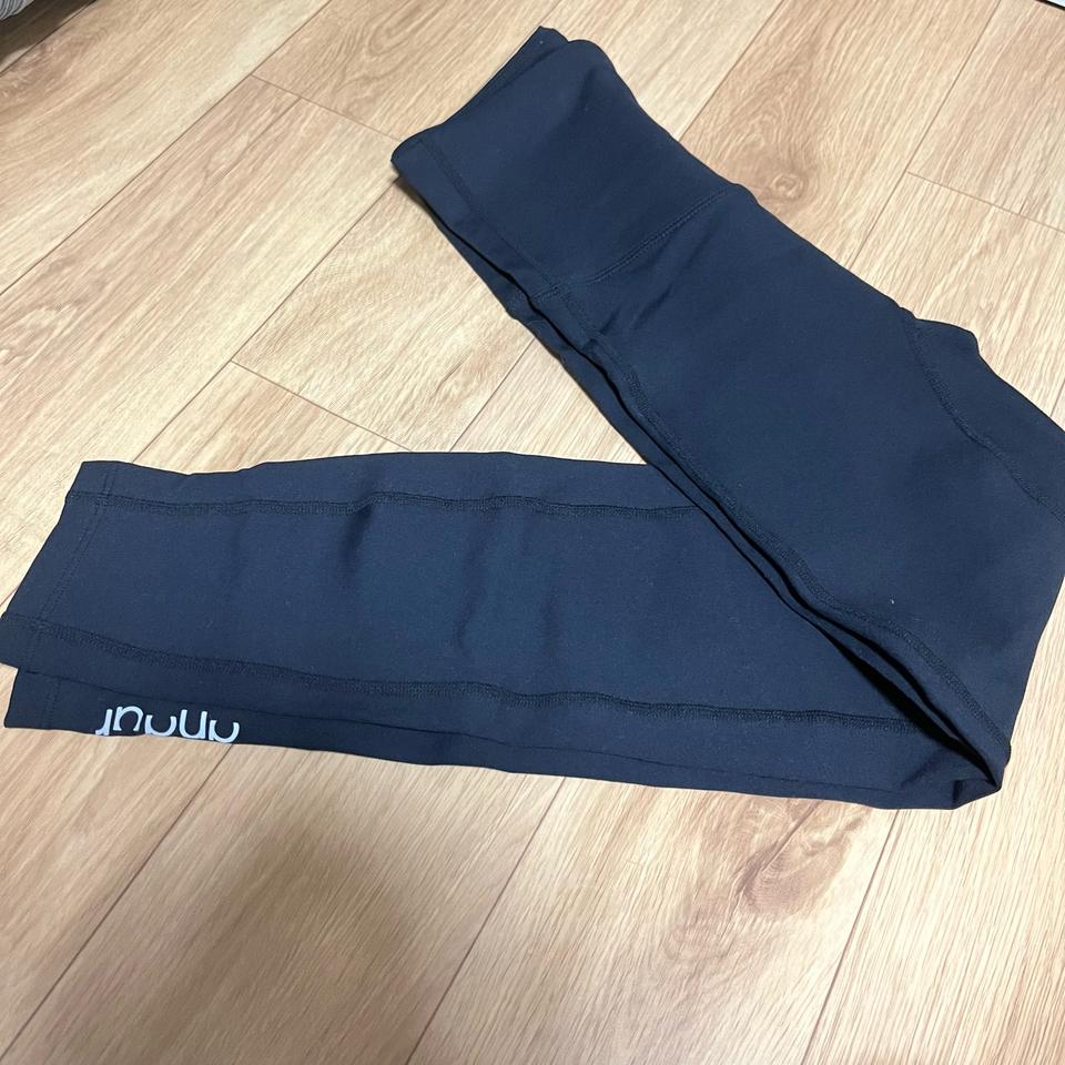 안다르 에어코튼핏 8.2부 사이즈4 블랙레깅스