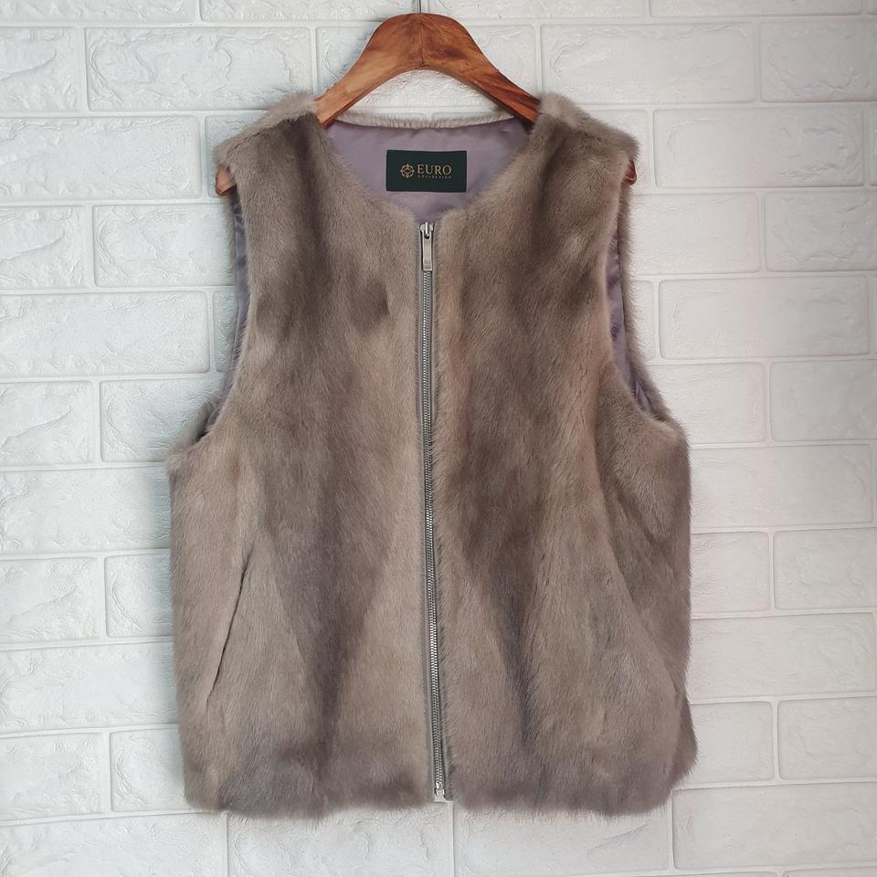 유로모피 천연폴스킨(밍크) 조끼 55사이즈