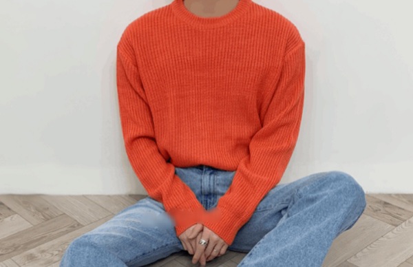 오렌지 니트 세일