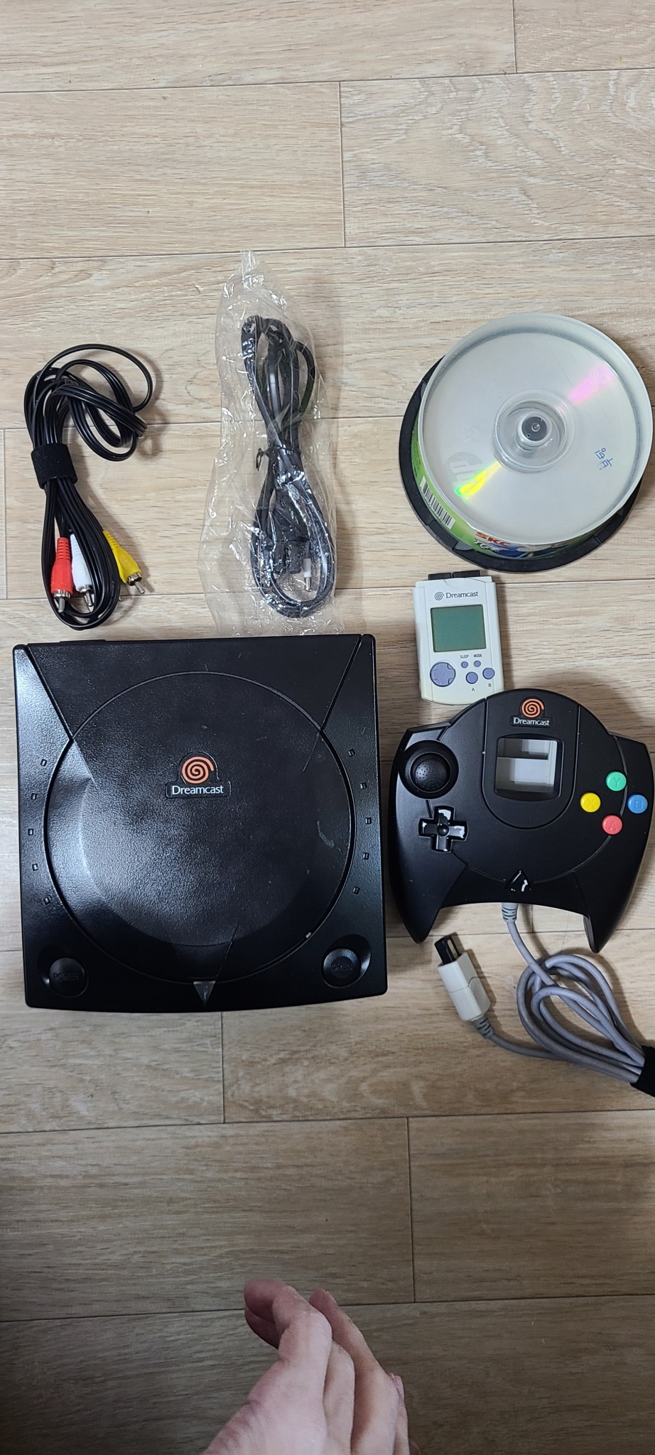 드림캐스트 1인셋 메모리포함 서민시디 cb포함220v개조팝니