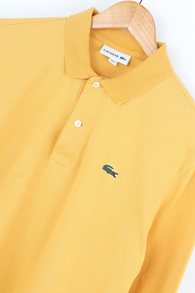 (XL) LACOSTE 라코스테 카라 긴팔티셔츠 주황... 세컨웨어