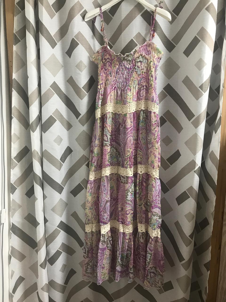 부드러운 쉬폰 롱 원피스 / 미착용