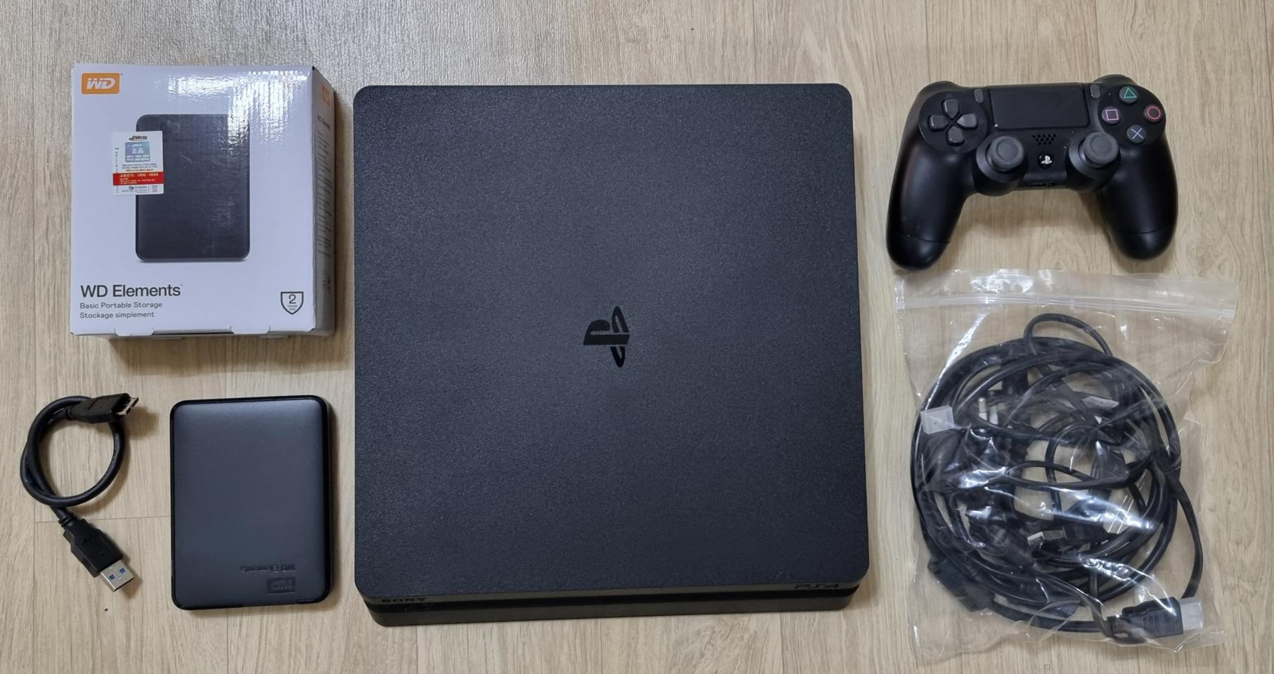 플스4Slim 500GB & 2TB확장하드(게임80개 내장)