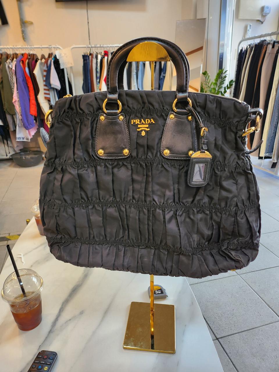 정품 프라다 가방 토트백 가로38