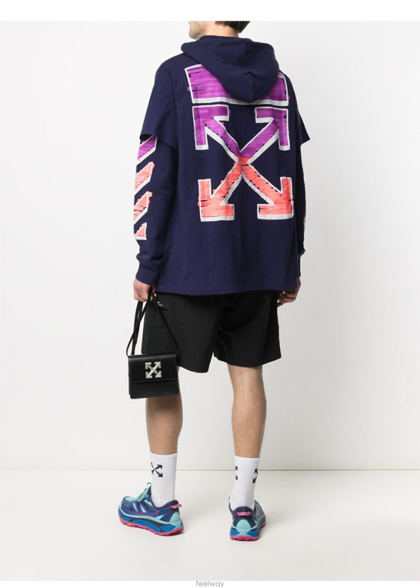 <XXL/민트급>오프화이트 후드티 (오버핏)