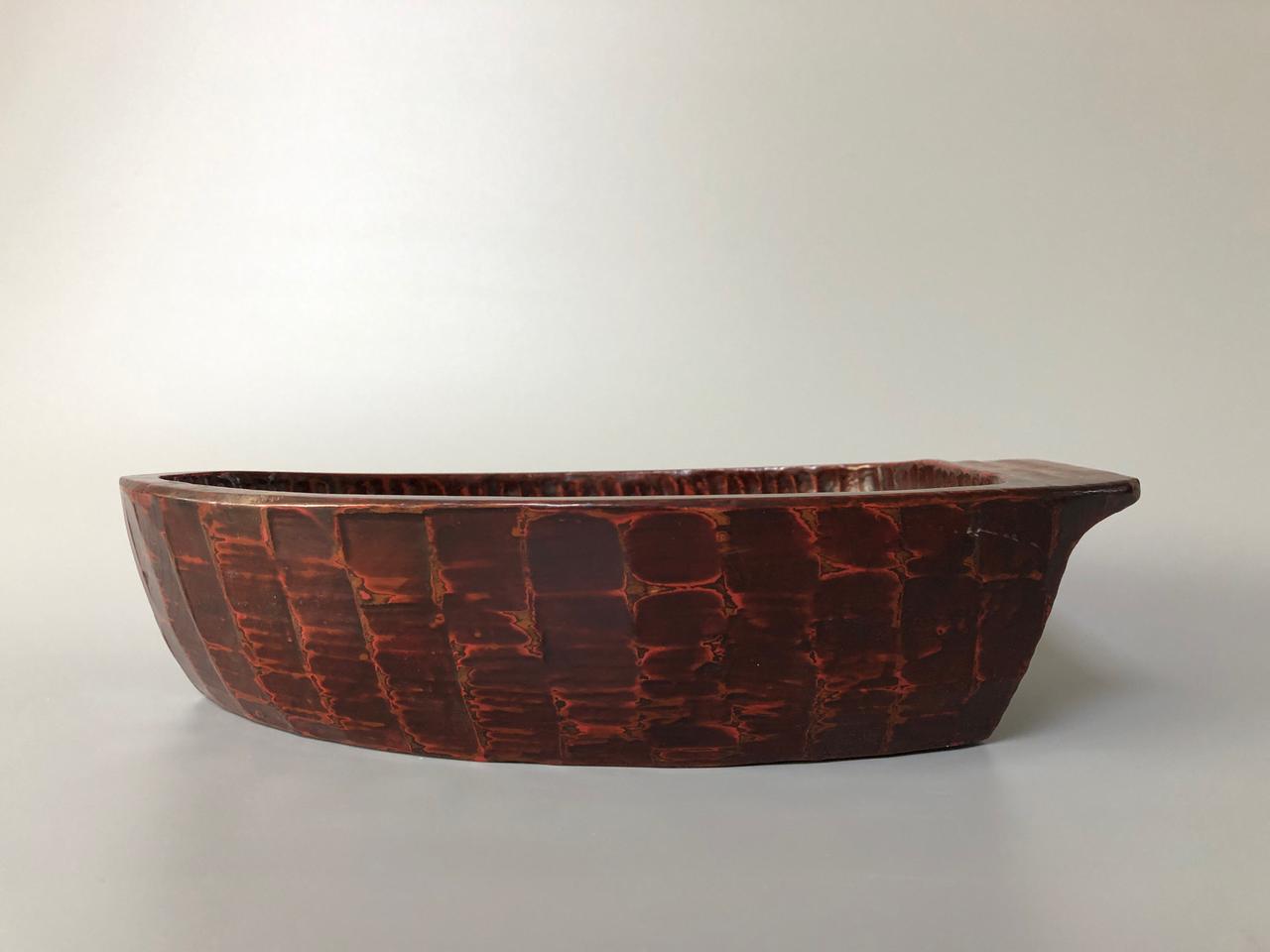 원목 나무 함지박 #A 옻칠