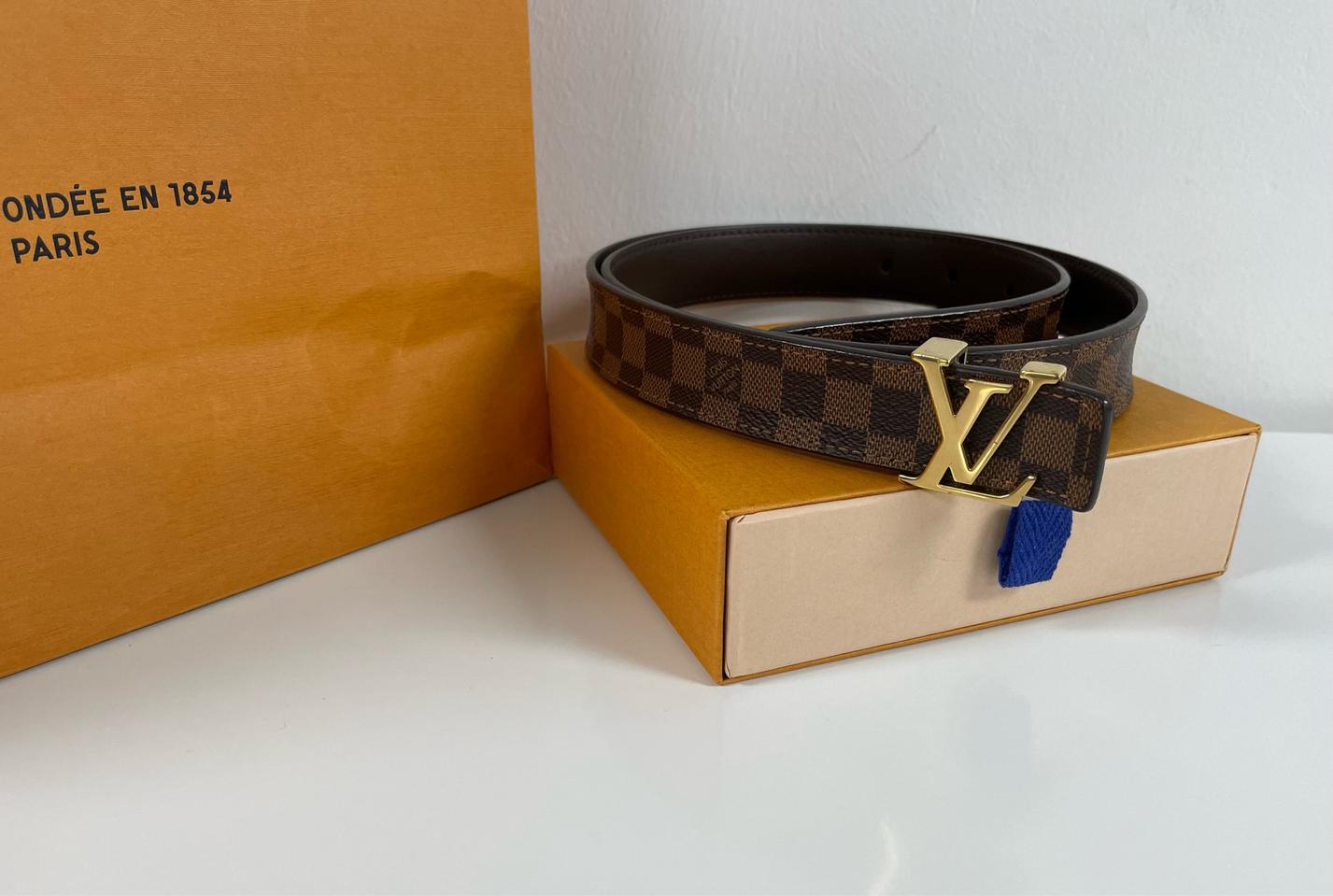 [F] 루이비통 다미에 벨트 80*32