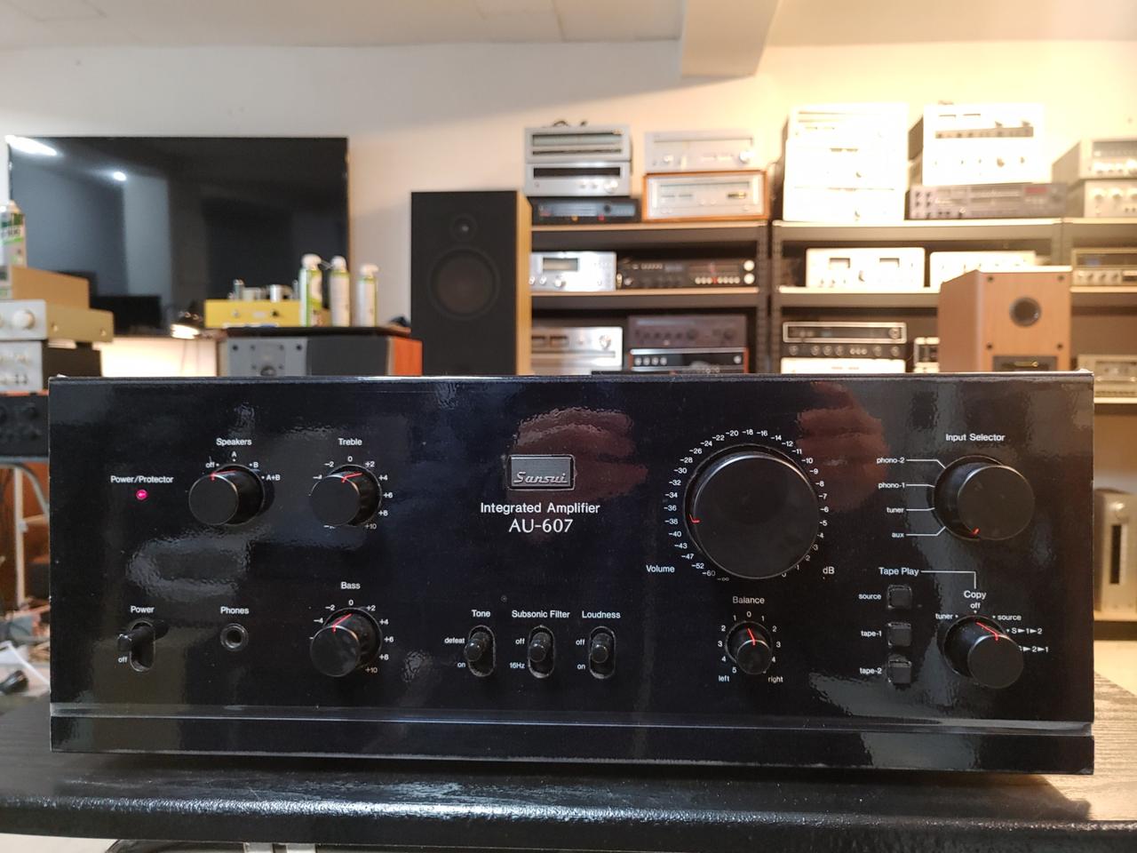 산수이 AU-607 명기 인티앰프ㅡ민트급ㅡ
