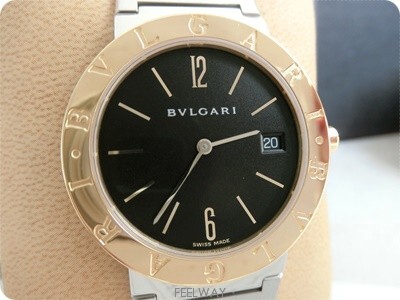 불가리 BB33SG 18k 콤비 남성용 미듐 사이즈 쿼츠(남녀공용)