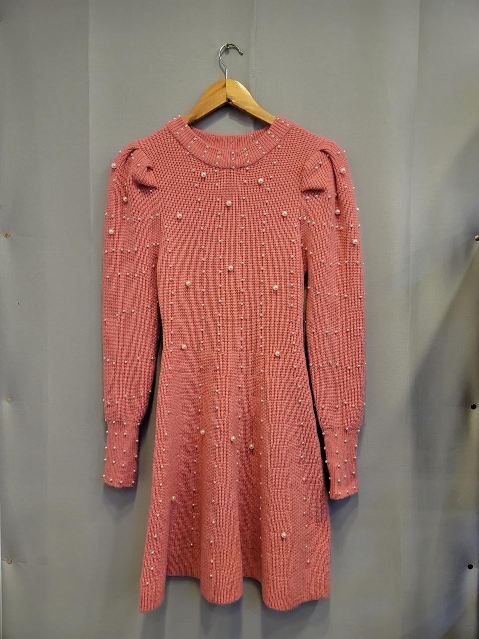 진주 니트 원피스