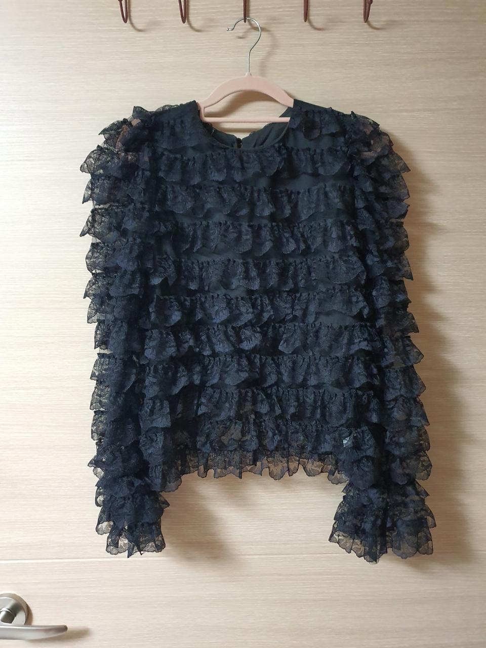 캉캉 레이스 블라우스