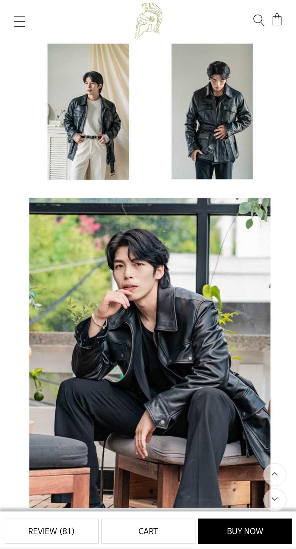 론트 남성 가죽자켓 팝니다.[깡스타일리스트 협업제품.]