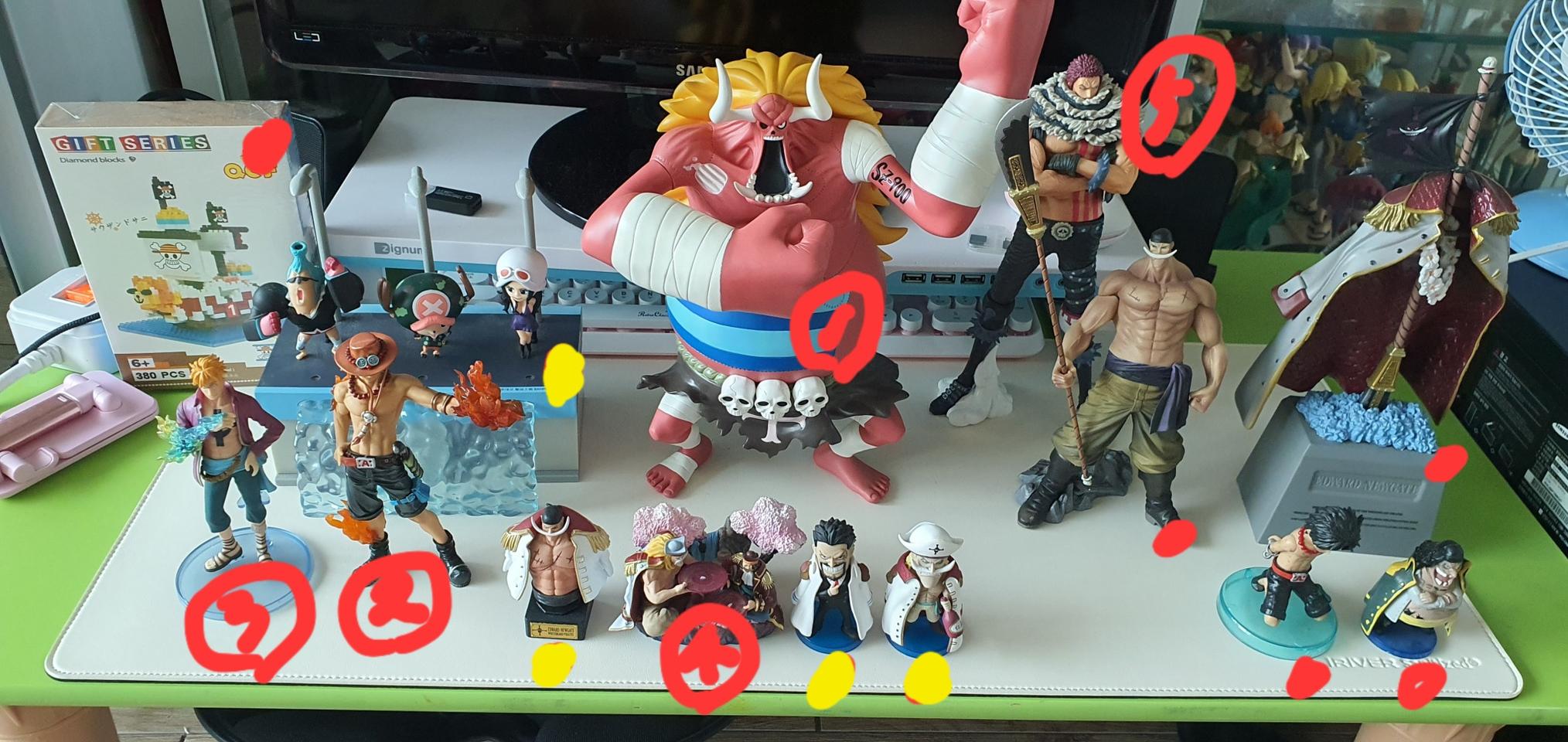 원피스 피규어 제일보권 오즈 아즈제로 에이스 마르코 흰수염 로저 카타구라