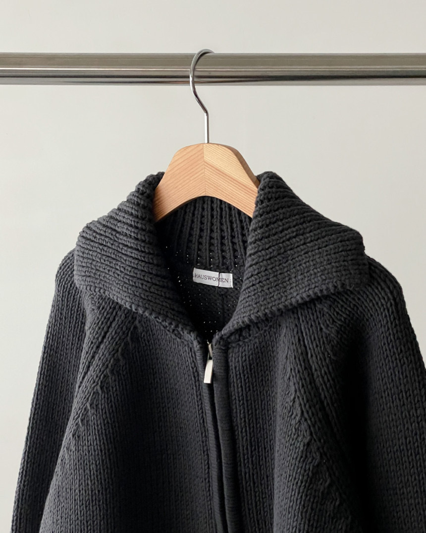 유명 도매택 Haus케빈 카라니트집업