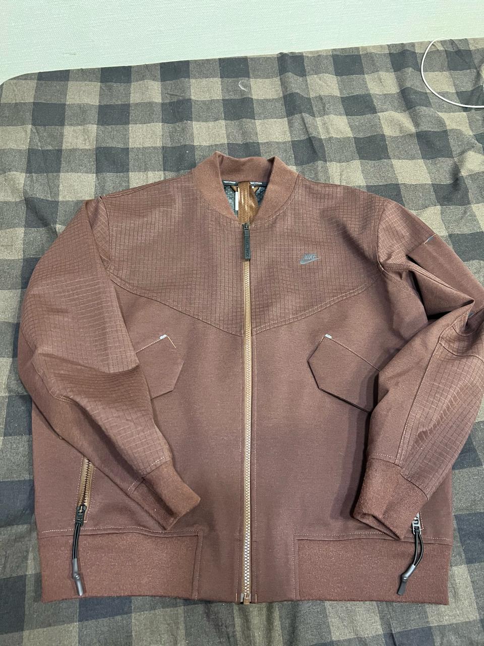 나이키 테크팩 봄버자켓 L사이즈 버건디
