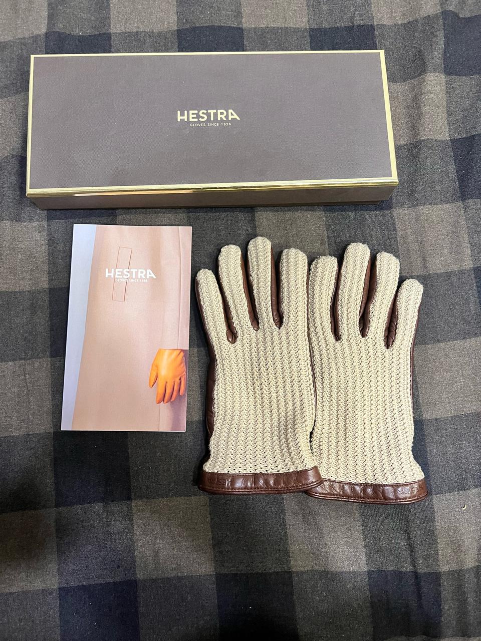 헤스트라 아담 헤어쉽 체스트넛 베이지장갑
