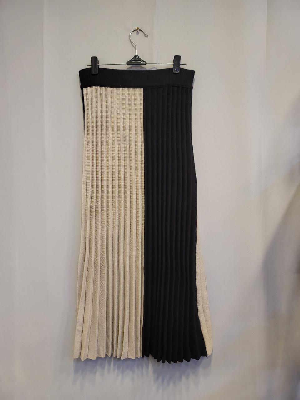 도톰한 니트 주름치마 택포