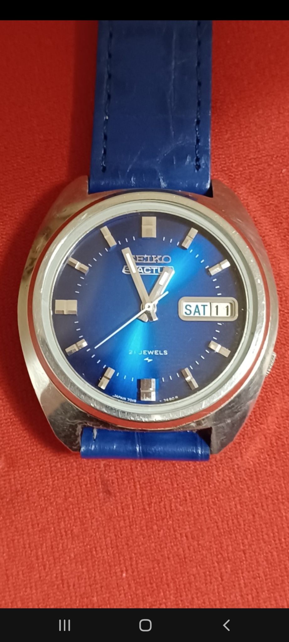 빈티지세이코 오토메틱 청판입니다.