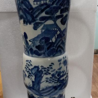 강희년제 최대크기 필통 또는 화통(붓통)