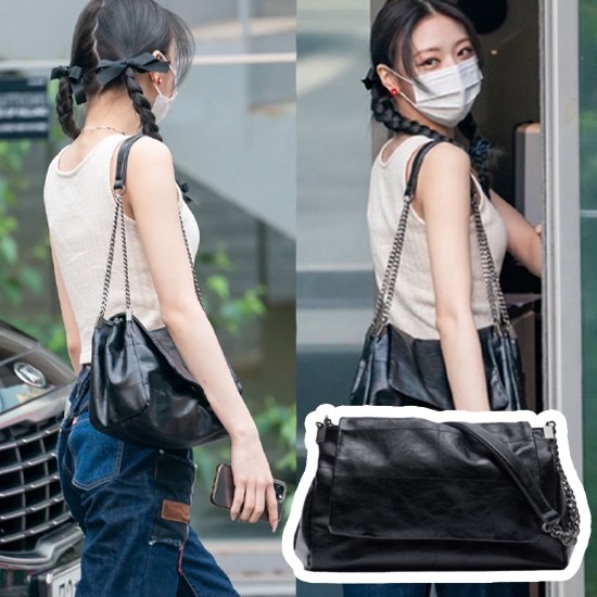 (*있지 유나) 자라 락 플랩 숄더백