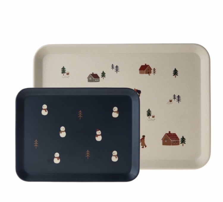 크리스마스 트레이 2개 세트