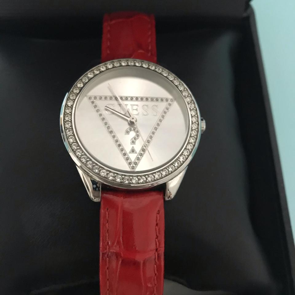 GUESS 게스 여성 가죽 시계