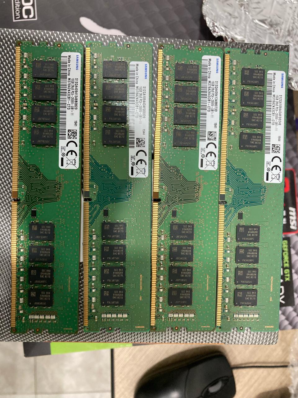 삼성잔자DDR4 16G PC4-21300데스크탑 총4개