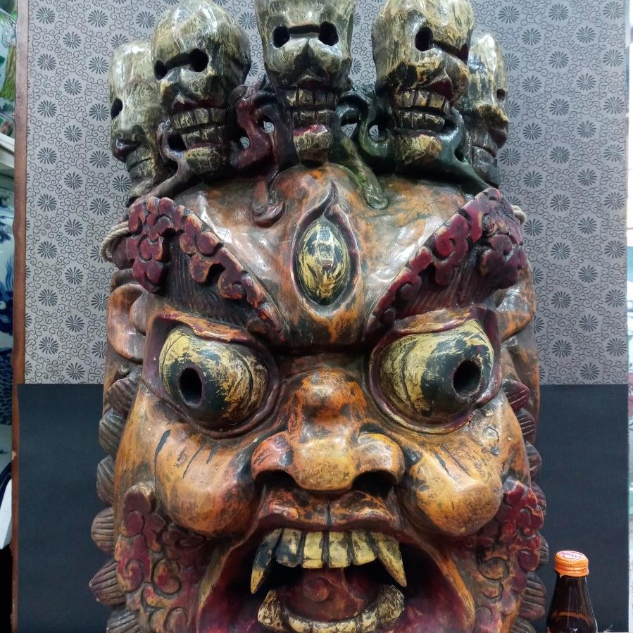 수백살 묵은듯 초대형 사천왕 나무탈