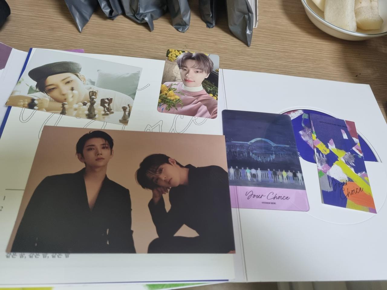 유어초이스 레디투럽 세븐틴 슈아 승철 원우 디노+덤(위버스 특전 )+포카