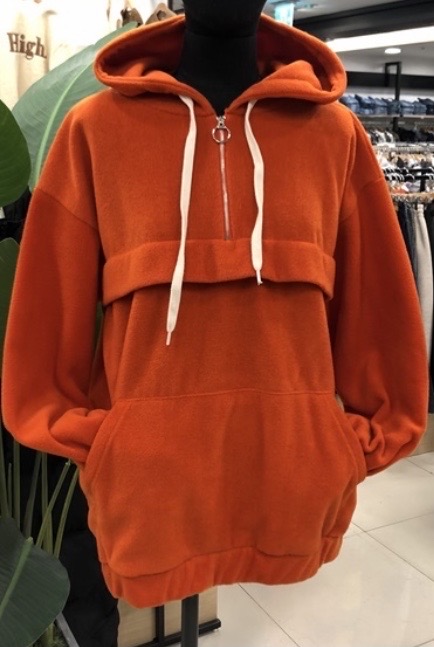 아노락플리스하프집업후드포켓(새상품)