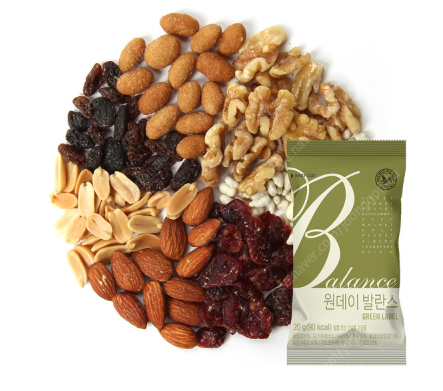 산과들에 하루 한줌 견과류 원데이발란스그린 100낱봉